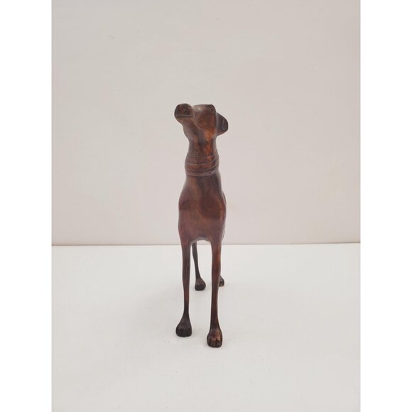 Vintage Bronze Cast Metal Greyhound Sculpture - GREYHOUND bronze elegant dog - Picture 3 of 10